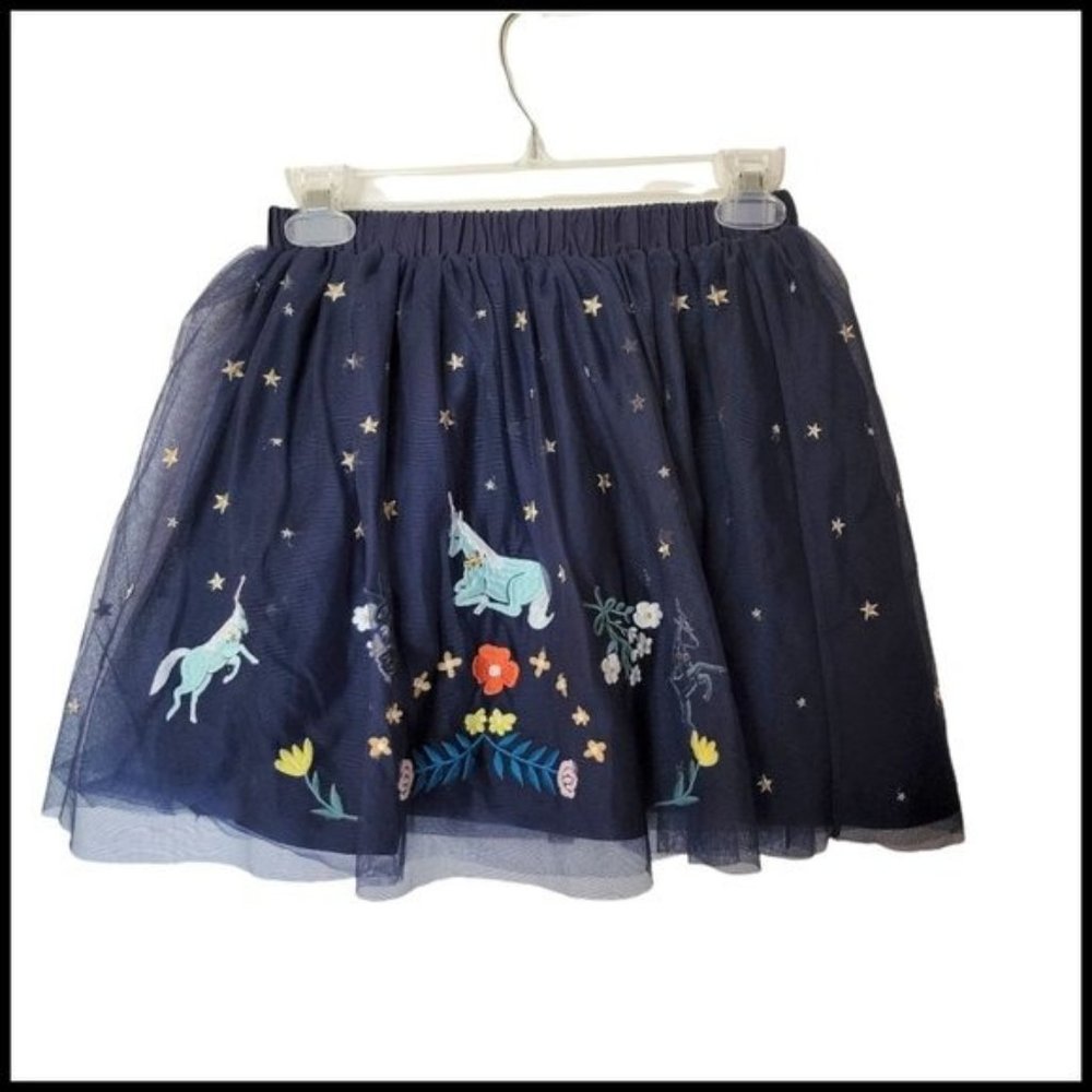 Hanna Andersson Make It Magic Skirt Tulle Embroidery Unicorn size 130 size 8 Ye